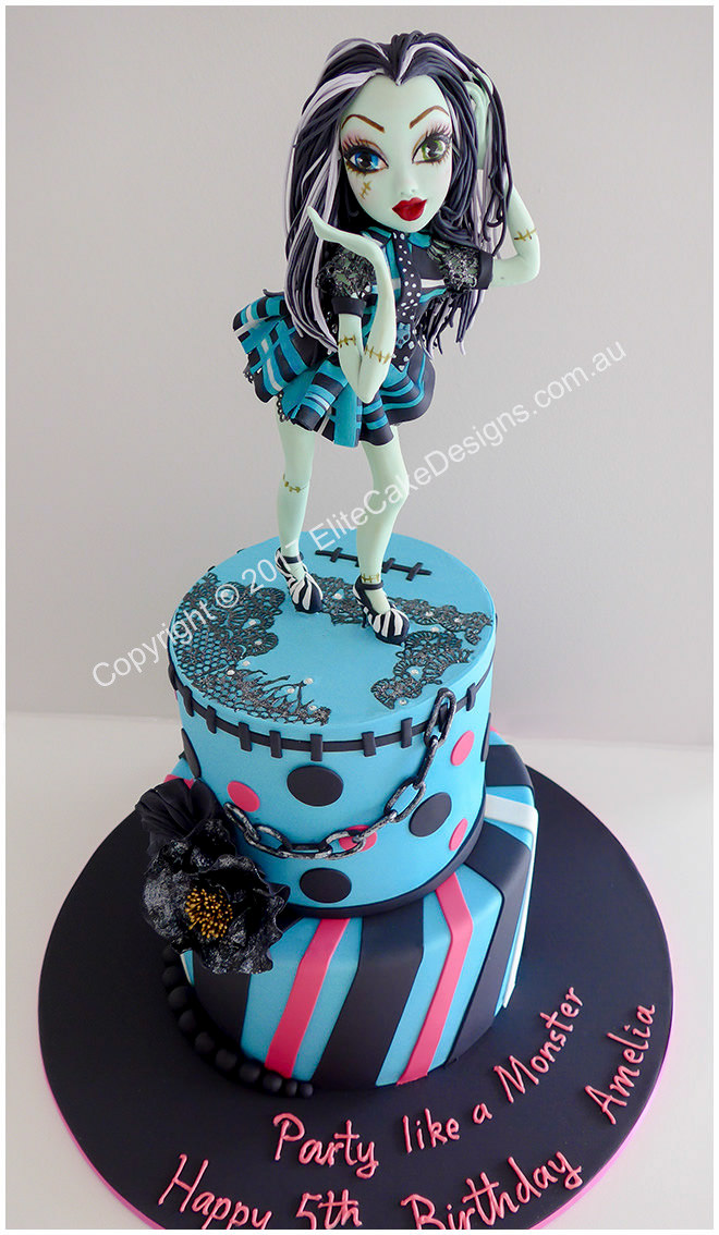 Monster High girls birthday cake idea